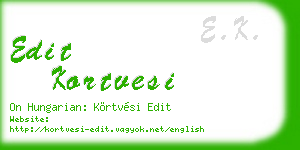 edit kortvesi business card