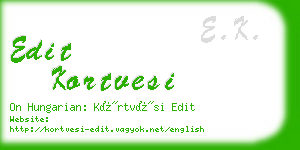 edit kortvesi business card